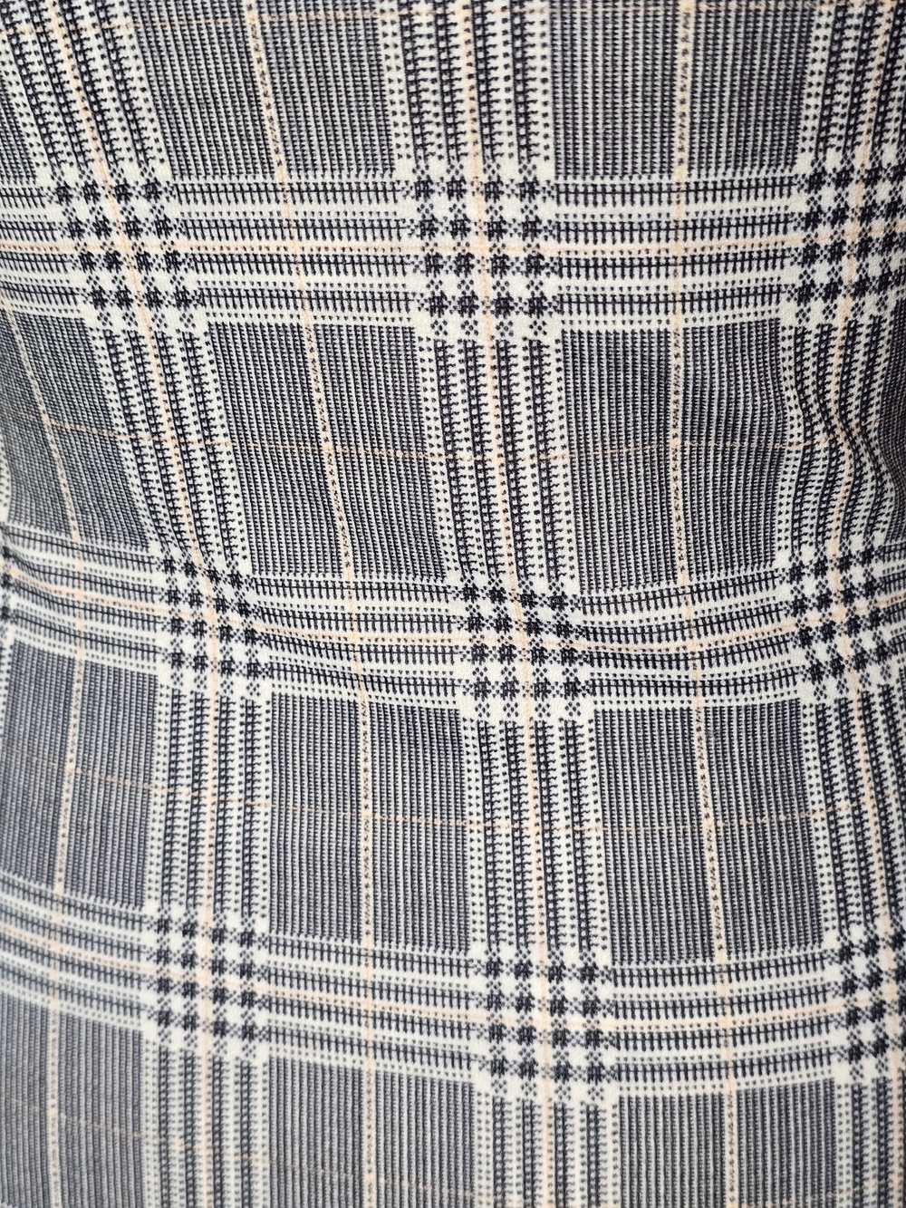 Gray Plaid Dress - Picture 4 of 4